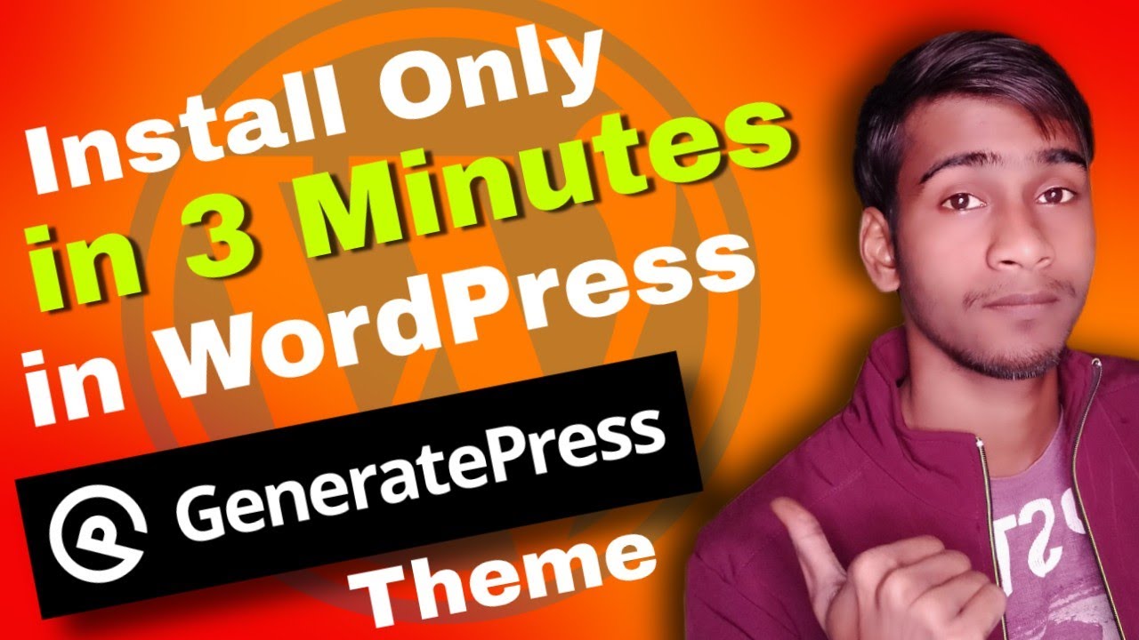 How to Install Free GeneratePress Theme in WordPress 🔥| GeneratePress Free Theme Customization