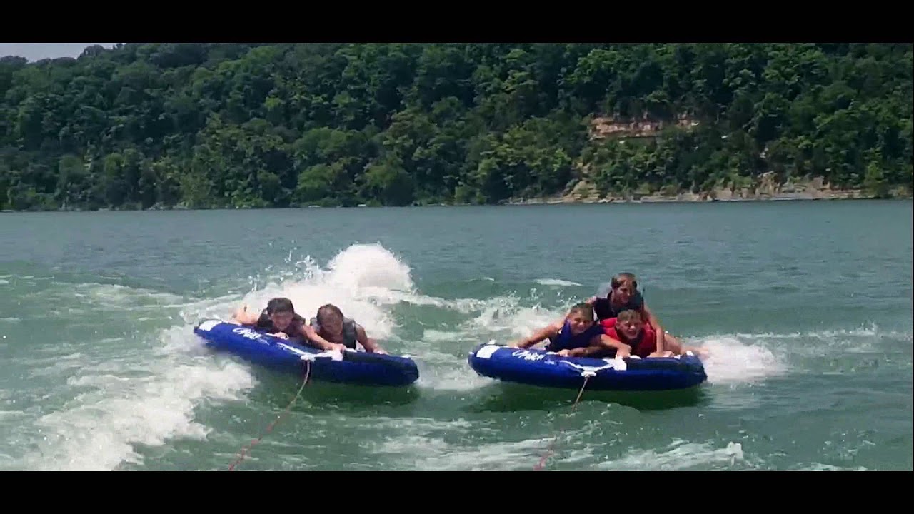 Double Tubing on Lake Cumberland, KY YouTube