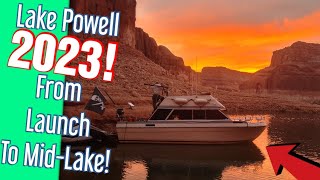 Lake Powell 2023, Rock Creek Bound Rainbow Bridge in Site! Prt 1