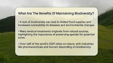 What Are The Benefits Of Maintaining Biodiversity? - Ecosystem Essentials