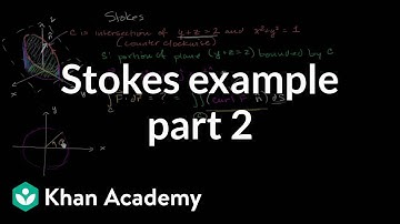 Stokes example part 2: Parameterizing the surface | Multivariable Calculus | Khan Academy
