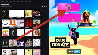 PLS DONATE - add image on your sign tutorial