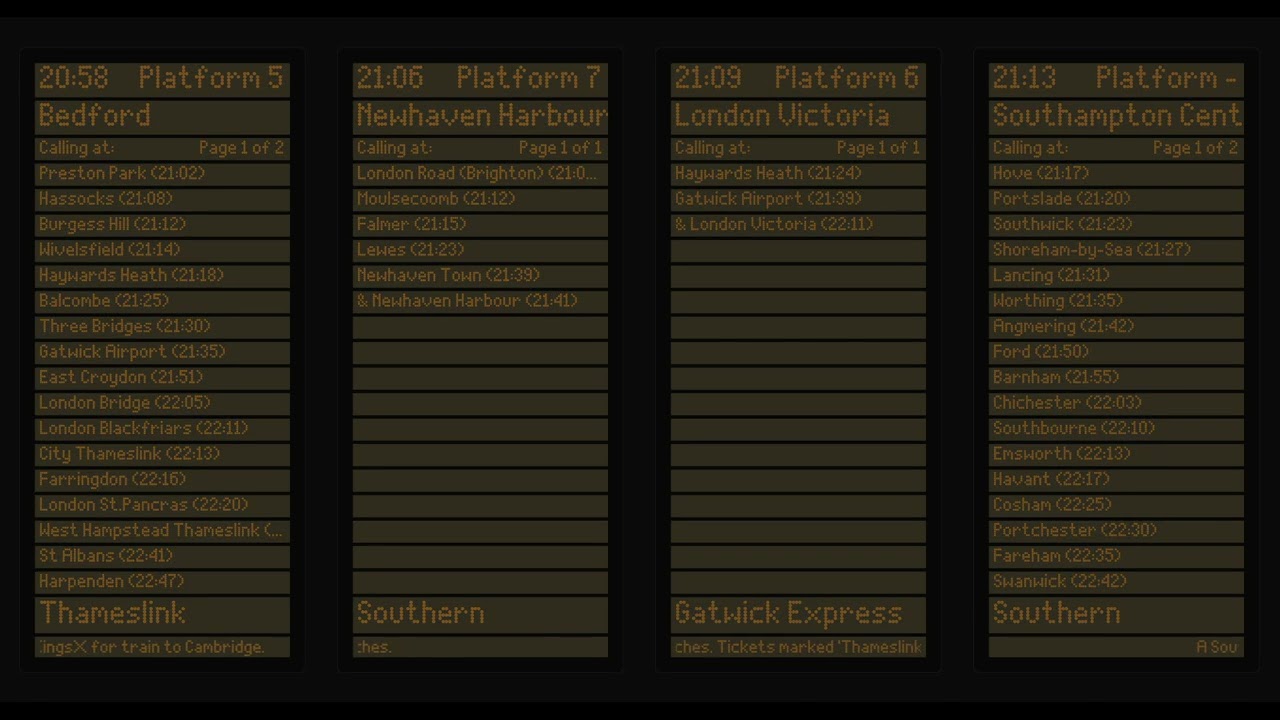 Announcements at Brighton