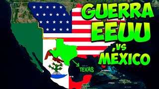 US vs. Mexico War - Half the map conquered