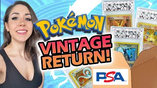 PSA Graded My VINTAGE Pokemon Collection! Is PSA Grading Worth It?