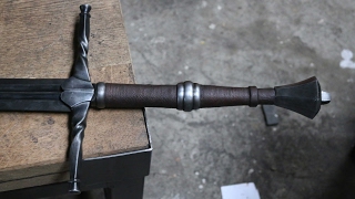 Forging a The Witcher 3 inspired sword, part 2, making the handle.