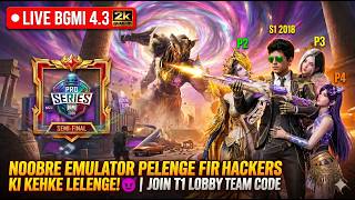 NOObre Emulator PELENGE Fir Hackers Ki Kehke Lelenge!| BMPS T1 Lobby Team Code |[BGMI 4.4 Meta Live]