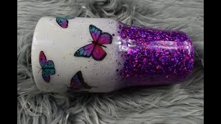 Waterslide Butterfly Tumbler