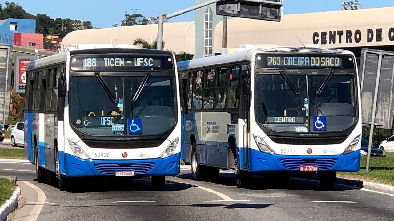 TERMINAL TICEN - FLORIANÓPOLIS - CIDADE dos MARCOPOLOS | Movimentações de Ônibus #61