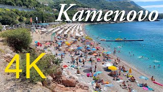 Kamenovo Beach 🏝️ Budva Montenegro 🇲🇪 4K Walking Tour