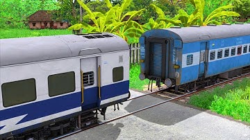ICF BLUE Coupling JAN SHATABDI Coach | BUMPY RAILROAD | Train Simulator | Railworks 3 | NTG GAMING