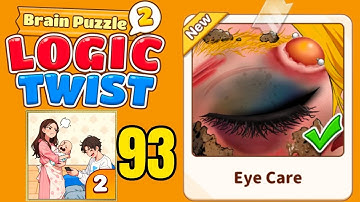Brain puzzle 2 logic twist level 93 solution walkthrough ( eye care ) 