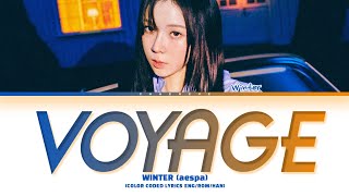 WINTER (aespa) Voyage (CASTAWAY DIVA Part.8 OST) Lyrics (Color Coded Lyrics)