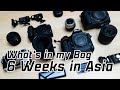 What&#39;s in my camera bag | 6 weeks in Asia