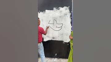 Draw a shark using number 4 #art #shorts