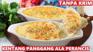 Resep Kentang Panggang Saos Keju, Super Enak, Lembut & Creamy