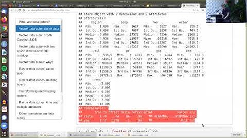 Edzer Pebesma: "Handling and analysing vector and raster data cubes with R"