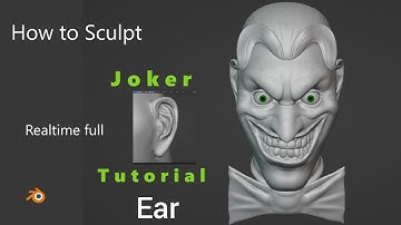 How to Sculpt Joker Ears in Blender Tutorial | Part 6