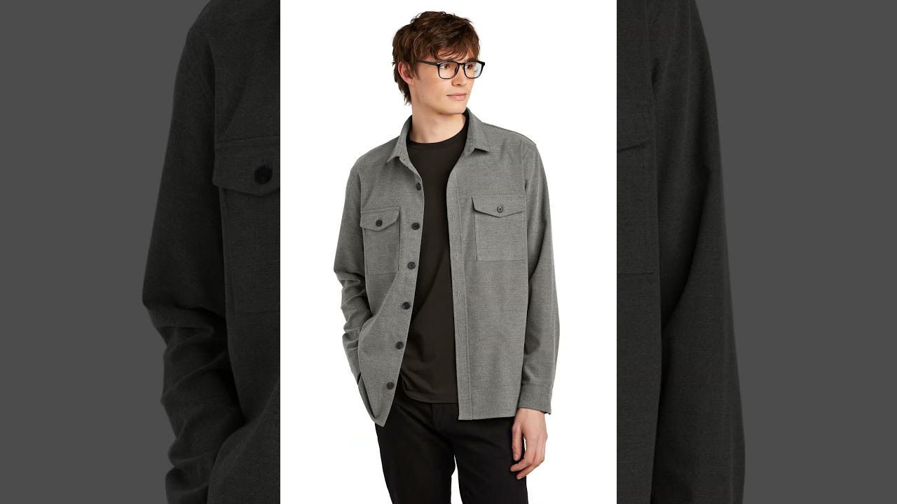 Mercer+Mettle Long Sleeve Twill Overshirt MM2020
