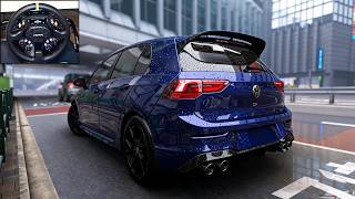 Forza Horizon 6 - VOLKSWAGEN GOLF 8 R | Steering Wheel Gameplay