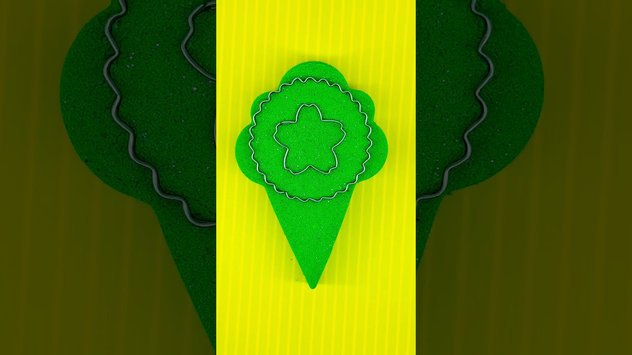 Kinetic  sand cutting ASMR Satisfying video 