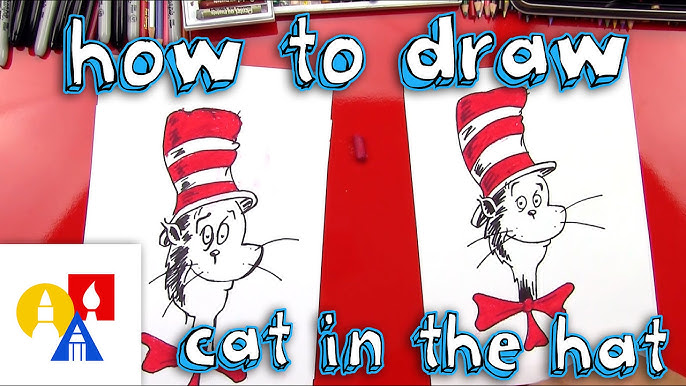 How To Draw The Cat In The Hat - YouTube how-to-draw-the-cat-in-the-hat-youtube