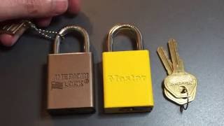 w/ Key LOTO Locksport Padlock American Master Lock 6835 Spools & Serrated Pins 