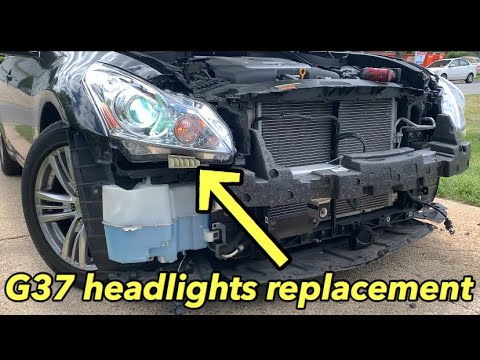 INFINITI G37 HEADLIGHT BULB REPLACEMENT |G37|G35 - YouTube