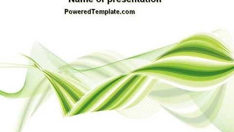 Green Leaf Abstract PowerPoint Template by PoweredTemplate.com