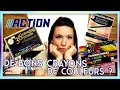  haul action   crayons de couleur  valent ils le coup     colorisation de fleurs 