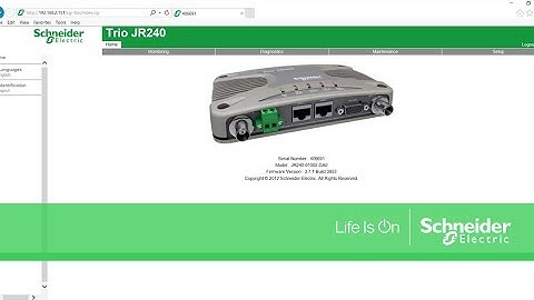 Trio J Series Configuration with WUI and Diagnostic with TView Video Tutorial
