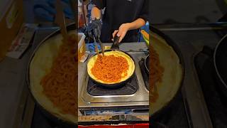 This cheese sausage omelette noodles combo is pure madness 🤯🧀🔥
