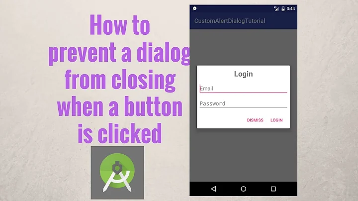 How to prevent a dialog from closing when a button is clicked