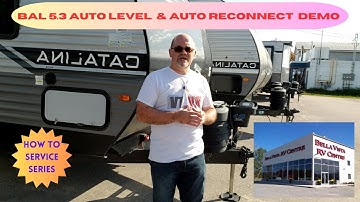 How to Auto Level trailer - BAL 5.3 level system & Auto reconnect Demo