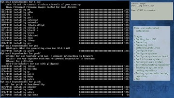 Arch Linux installation recording to kernel 5.12.1-arch1-1 (testing)