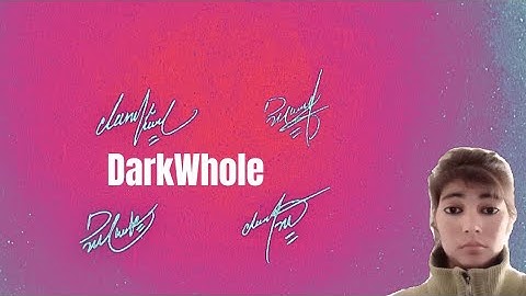 Darkwhole name signature style with arooj