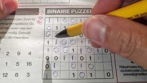 Wednesday. Bonus Extra edition (#3365) Binary01 Sudoku puzzle. 09-08-2021 Extra part 2 of 3