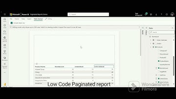 Low Code Power BI Paginated report #Guide