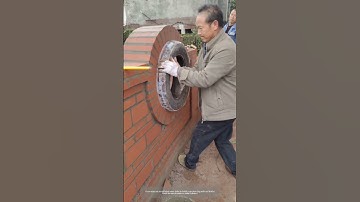 A Scrap Tyre Could Help Build Red bricks Ring Wall !