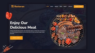 Creating a Stunning Restaurant Website with HTML CSS JavaScript | Step by Step Tutorial