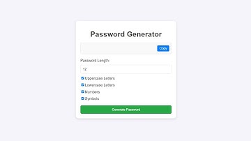 Password Generator with HTML, CSS & JavaScript – Create Secure Passwords Instantly!