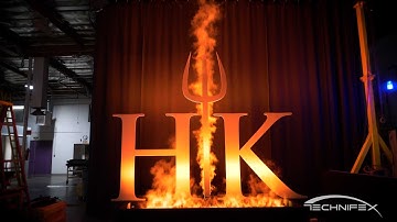 Technifex: FauxFire® - fake Fire Restaurant Signage Mock-up