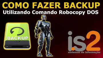 Como fazer backup  utilizando o comando Robocopy Prompt DOS