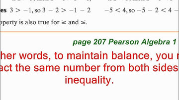 Algebra Lesson 4.2 Solving Inequalities with Addition and Subtraction