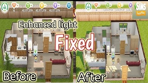 The Sims Freeplay enhanced light fixing trick