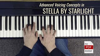 Jazz Piano Lesson: Advanced Voicing Concepts in STELLA BY STARLIGHT [free PDF download]