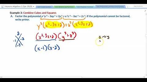 Algebra 2: 4.6: Solving Polynomial Equations