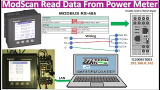 Easy to read data from power meter by using ModScan software screenshot 1