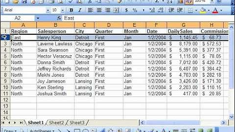 Excel 2003 Tutorial Freezing Panes Microsoft Training Lesson 14.8