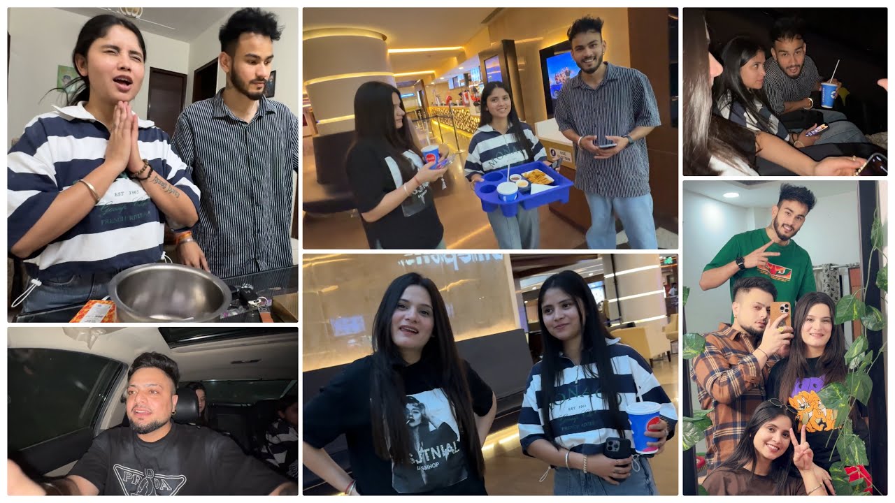 Movie Date 😍❤️ Filam Da Ban Gya Plan Ajj Da😂 Dona Kudiya Ne Dimag Kha Leya Filam Lai 😒😏